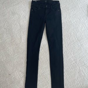 “Citizens of Humanity” Women’s Size 26, Mid Rise Black Skinny Jeans